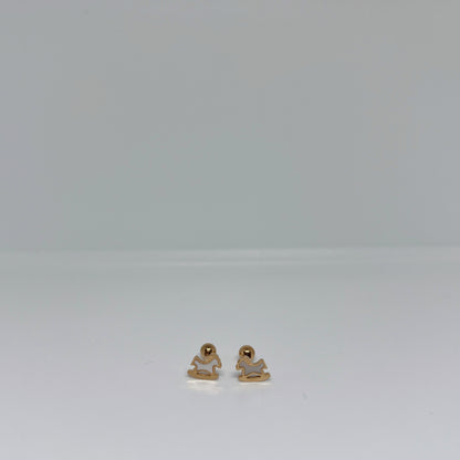 Rocking Horse Earrings - 18k Gold Plated